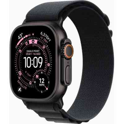 Смарт-часы Apple Watch Ultra 3 GPS + Cellular 49mm Black Titanium Case with Black Alpine Loop - Large (MF0X4QP/A) Винница
