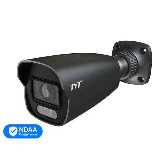IP-відеокамера 4Mp TVT TD-9442S4-C(D/PE/AW3) Black f=2.8mm, ІЧ+LED-підсвічування, з мікрофоном (77-00373) Київ