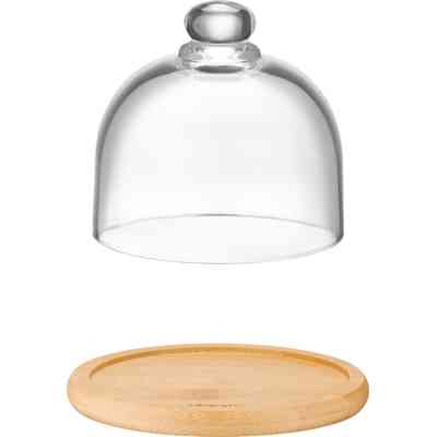 Блюдо Ardesto зі скляною кришкою 12 см (AR2612BD) Винница