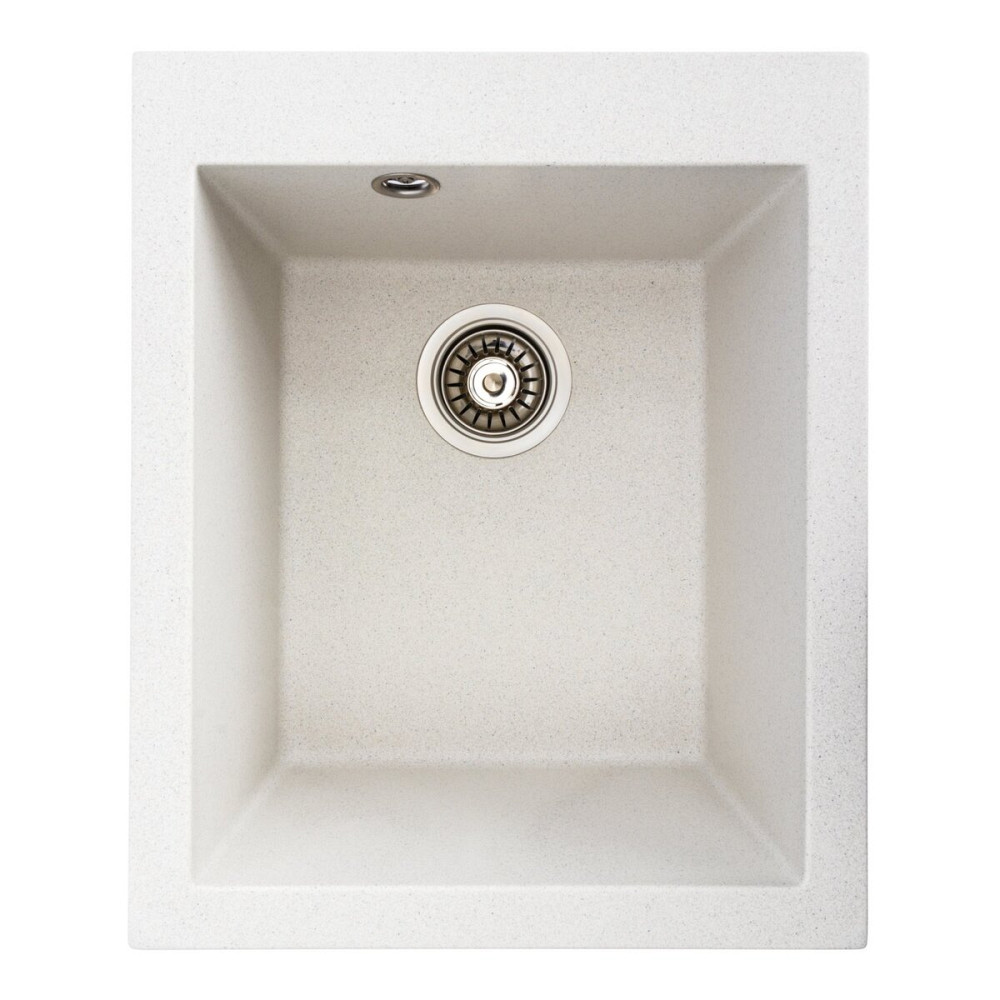 Гранітна мийка для кухні VALESO SOKIL 4150 матова Біла в крапку Коломыя - изображение 1