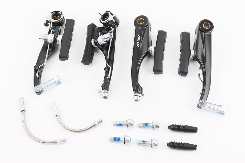 Гальмо V-brake 110мм (2 колеса), алюмінієве, чорне LV12DG Киев - изображение 1