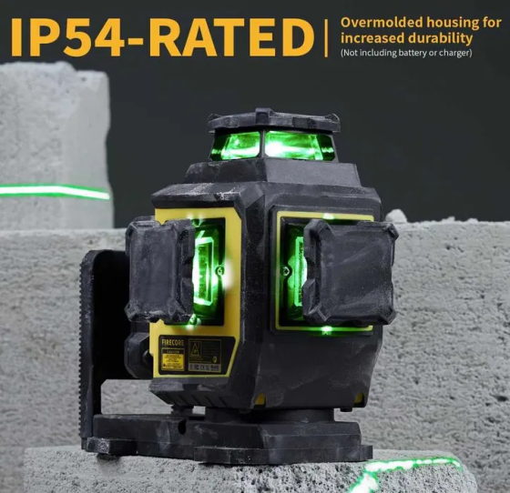 Лазерный уровень Firecore F95T-XG 3D 3000мА (12 линий) 360 нивелир Винница