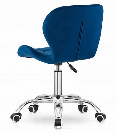 Крісло офісне комп'ютерне Just Sit RIVELLO Velvet велюр для комп'ютера, офісу Б2905 Синій Київ - фото 5