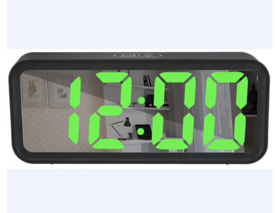 Цифровий настільний годинник DT-6508 з зеленим LED-підсвічуванням, будильником і термометром (7143) Київ - фото 4