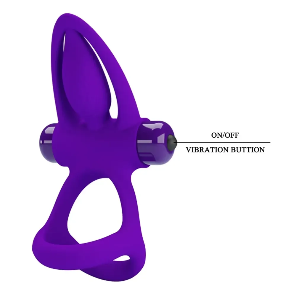 Эрекционное вибро кольцо Pretty Love - Vibration Cock Ring, 10 vibration functions, BI-210306 Sex Aura Киев - изображение 9