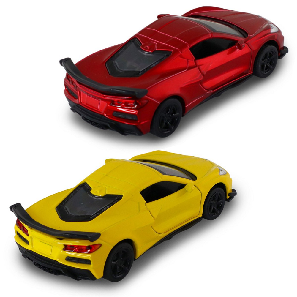Автомодель – Chevrolet Corvette C8 Z06 2024 (жовтий, червоний) Днепр - изображение 11