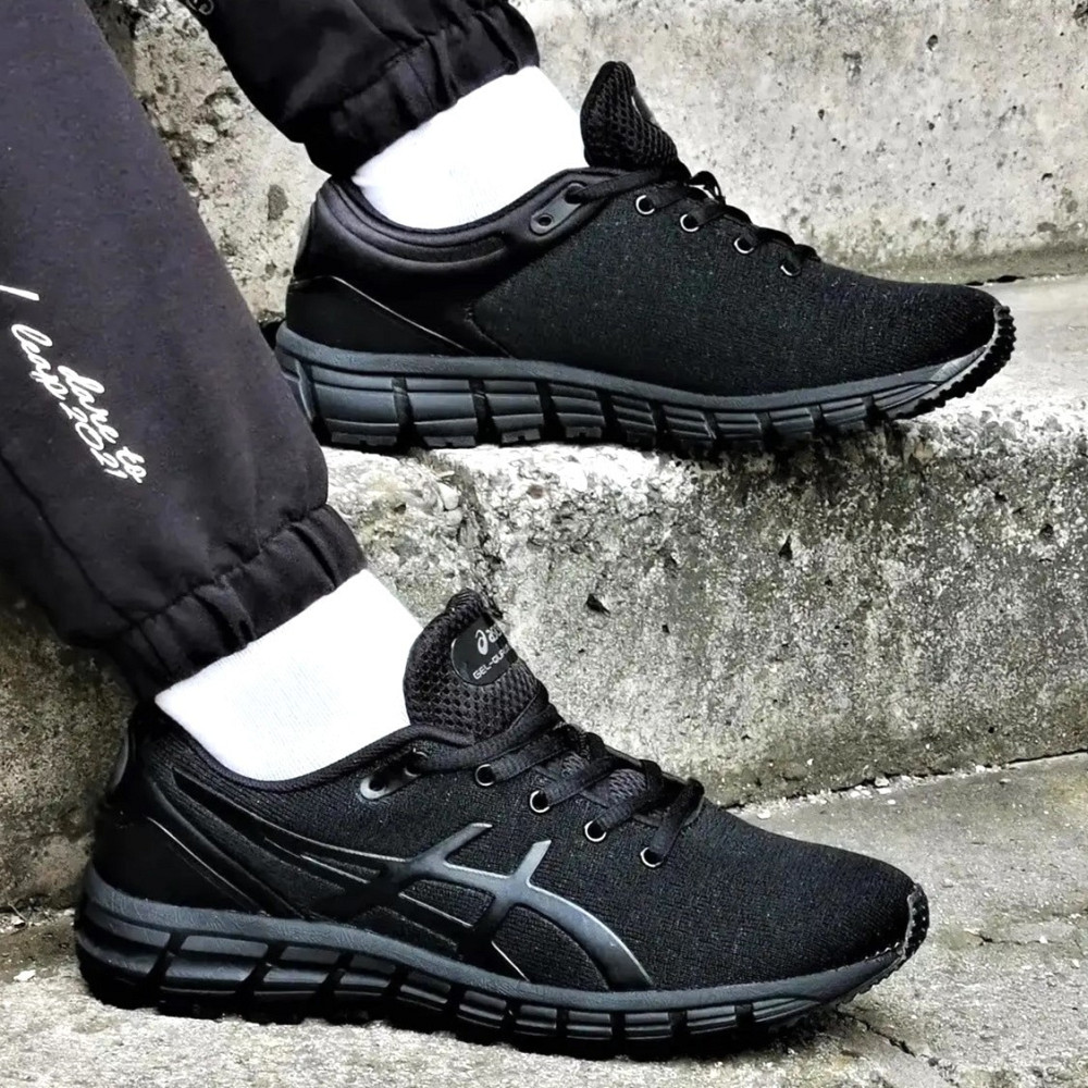 Кросівки Asics GEL Чорні Чоловічі Асикс Гель (розміри: 41,42,43,44,45,46) Відео Огляд Дніпро - фото 2