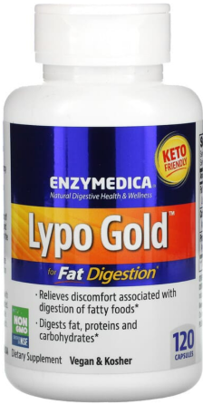 Оптимизатор переваривания жира ферменты Enzymedica Lypo Gold 120 капс Киев