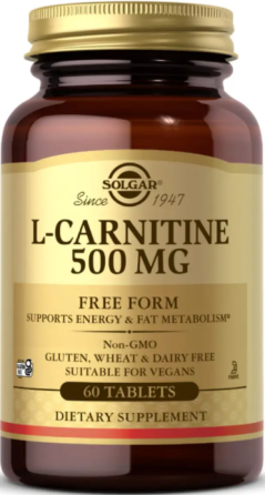 Карнитин Solgar L-Carnitine 500mg 60 таб Киев