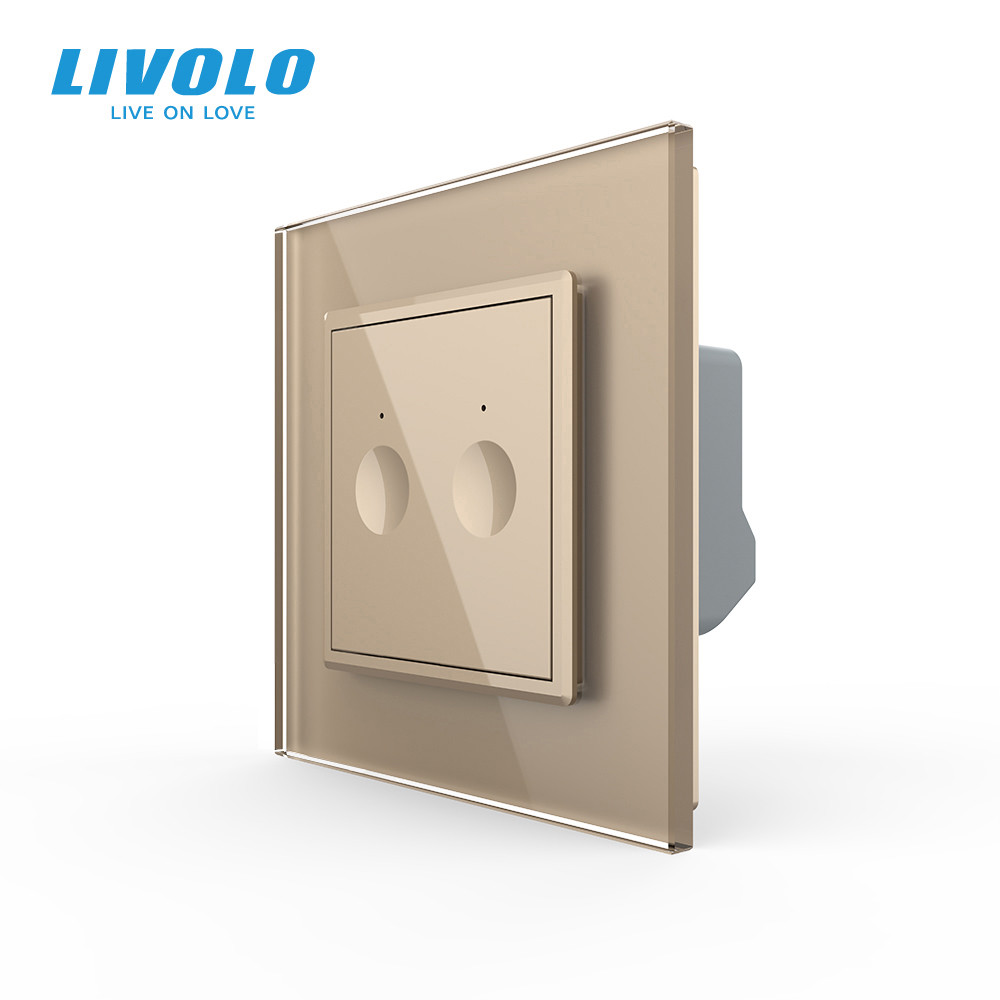 Сенсорний вимикач Sense 2 сенсора Livolo золото (722000213) Коломыя - изображение 5