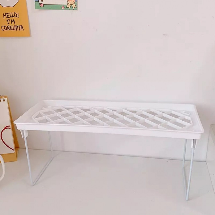 Складная кухонная дополнительная полочка, подставка, стеллаж в кухонный шкаф 34.5см Винница - изображение 1