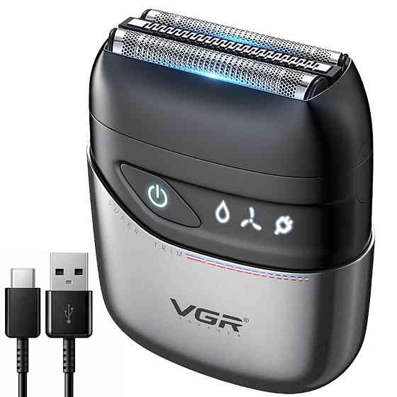 Беспроводная электробритва с двойным лезвием + триммер,от USB,VGR V-379 SBR Киев