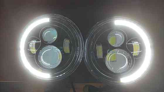 Передні лед фари Нива ВАЗ 2121, ВАЗ 2101, ГАЗ24, УАЗ. LED фари Світлодіодна led фара робоча Харків