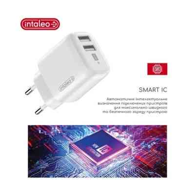 Зарядное устройство Intaleo 12W Fast Charge 2USB 2.4A white (1283126578281) Винница