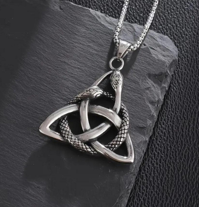 Підвіска-амулет для чоловіків у скандинавському стилі «Кельтський вузол Трикветр», Скандинавський ке Київ - фото 3