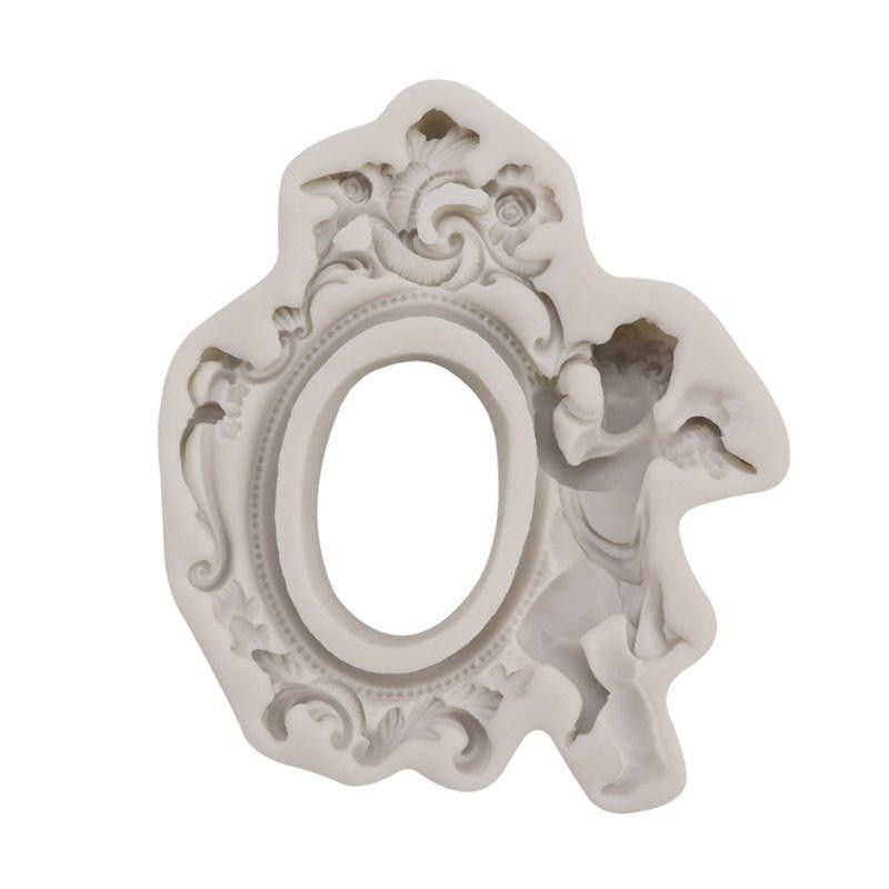 Силиконовый молд Ангел и рамка 147 на 165 мм серый Киев - изображение 11