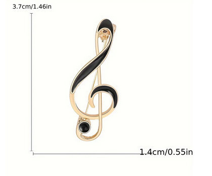 Брошь красивая Скрипичный ключ Киев - изображение 3