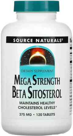 Бета ситостерол комплекс Source Naturals Beta Sitosterol 375 мг 120 таб Киев
