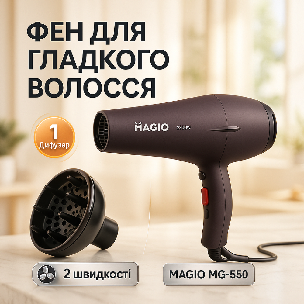 Фен без вреда для волос, Современный фен для волос Функциональный профессиональный LS-73 Львов - изображение 15