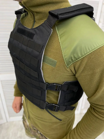 Тактична плитоноска Lightweight п2-3 без плит (Чорний) Вінниця - фото 5
