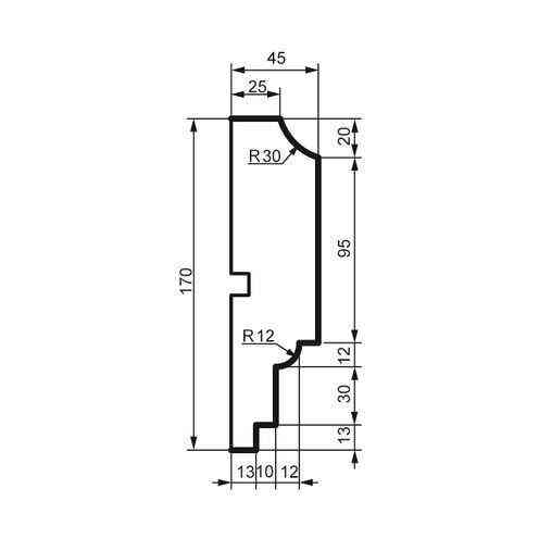 Молдинг фасадный Prestige Decor MC 167 Днепр