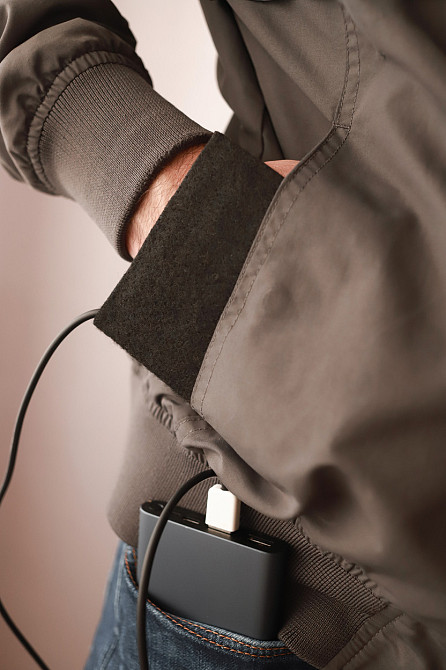 Грілка кишенькова від Power Bank ТРІО 05001 5В, 10х15 см, чорна Винница - изображение 8