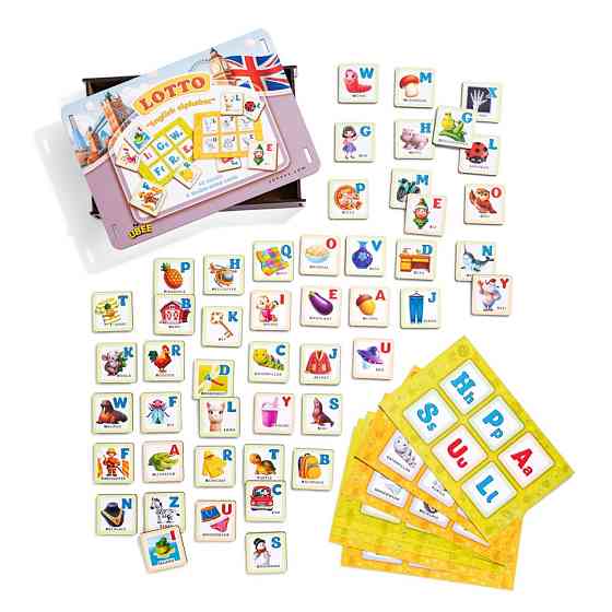 Дитяча гра Лото "Англійський алфавіт" (ПСД255) PSD255 ENG Вінниця