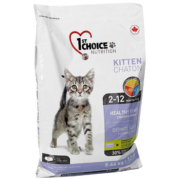 1st Choice Kitten Healthy Start ФЕСТ ЧОЙС КУРИЦА ДЛЯ КОТЯТ сухой суперпремиум корм для котят Киев - изображение 1
