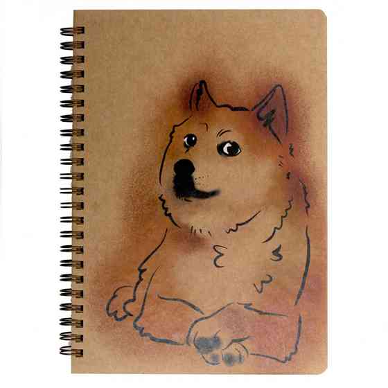 Блокнот "Доге" еко крафт-картон 11123-Т-KR формат А5 на пружині Вінниця