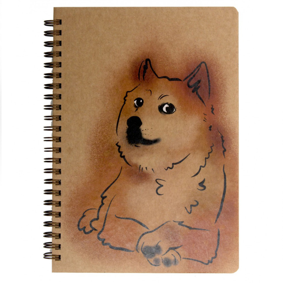 Блокнот "Доге" еко крафт-картон 11123-Т-KR формат А5 на пружині Вінниця - фото 1
