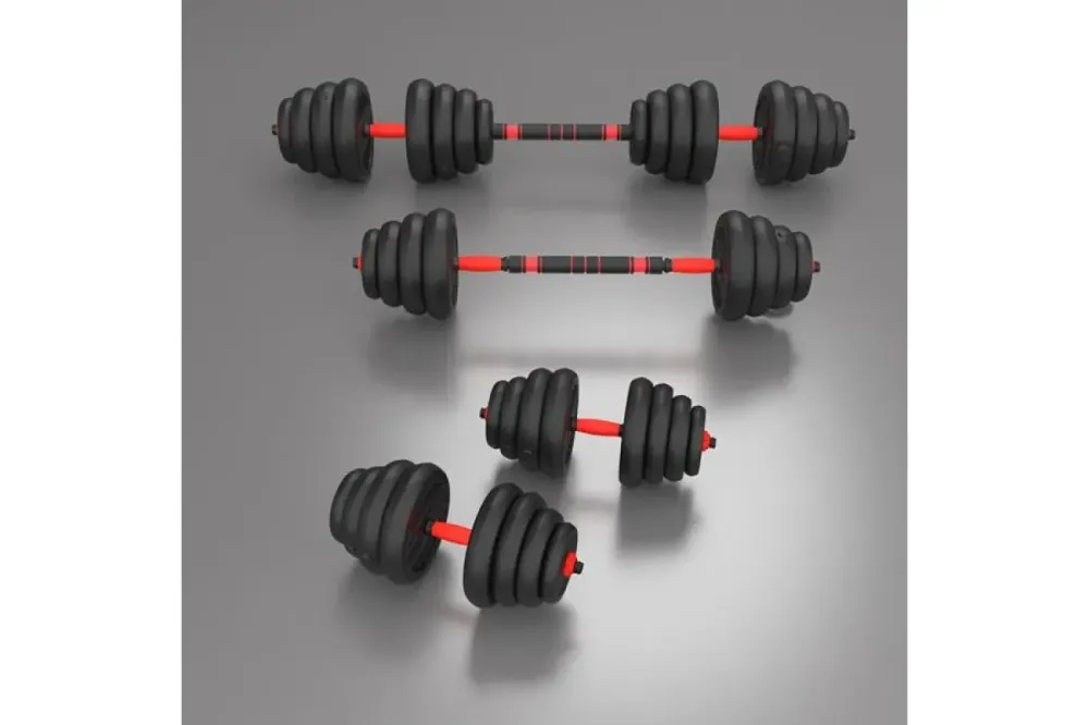 Гантелі розбірні HMS SGN130 PRO 6-в-1 зі штангою та гирями 30 кг Київ - фото 9