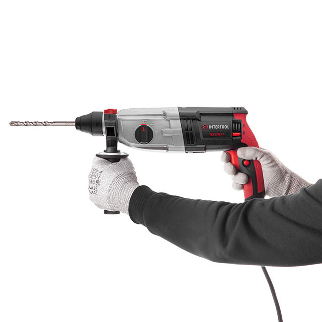 Перфоратор INTERTOOL WT-0172, 1,0 кВт, 3,2 Дж, 0-1300 об./хв, 0-5100 уд./хв — трирежимний мережевий перфоратор Львів - фото 1