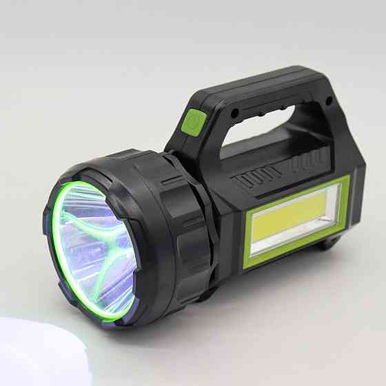 Ручний ліхтар із сонячною панеллю та PowerBank 20000мАч, HEL-T95 / Кемпінговий акумуляторний ліхтар Київ