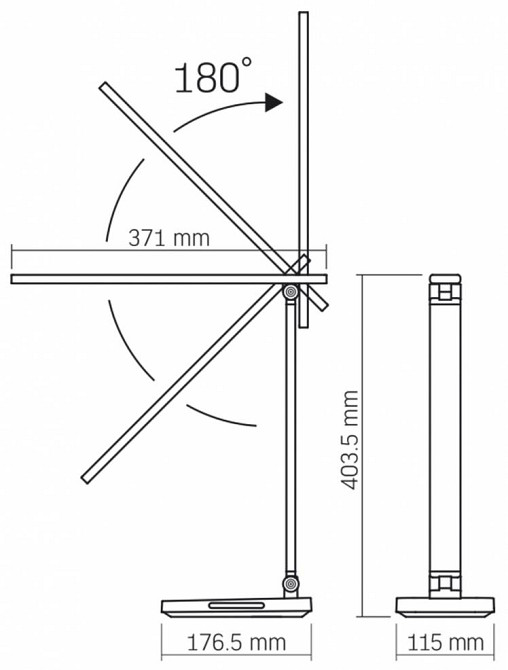 LED лампа настільна з бездротовою зарядкою VIDEX VL-TF17B 18W 1800-6500K Вінниця - фото 8