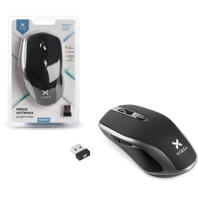 Мишка Vinga MSW-909 Silent black-grey Вінниця - фото 2