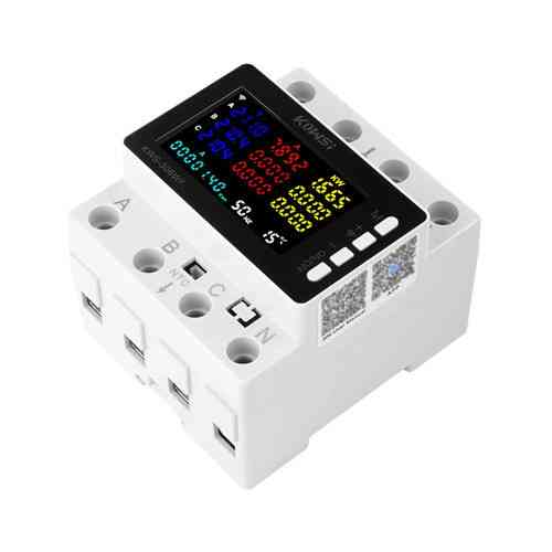 Wi-Fi лічильник електроенергії трифазний 220 В 80 А KWS-306WF на DIN-рейку із захистом та моніторингом Київ