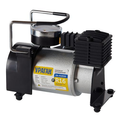 Компрессор Ураган KA-У12030 150 psi, 14 Ампер, 37 л, с прикуривателем и переходником Харьков - изображение 2