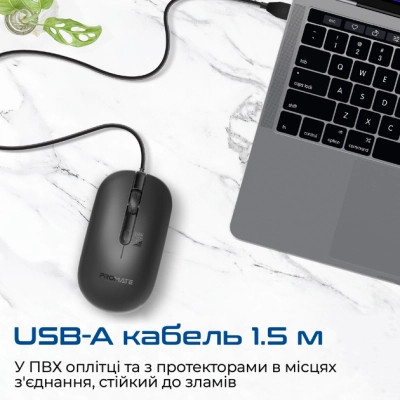 Мишка Promate CM-2400 USB Black (cm-2400.black) Вінниця - фото 6