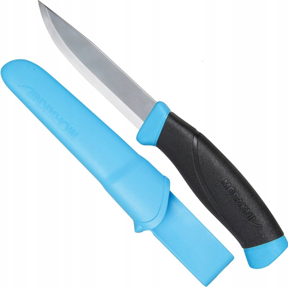 Кухонний Ніж універсальний із чохлом Morakniv "Companion" Blue (12159) Нержавіюча сталь Нововолинськ - фото 1