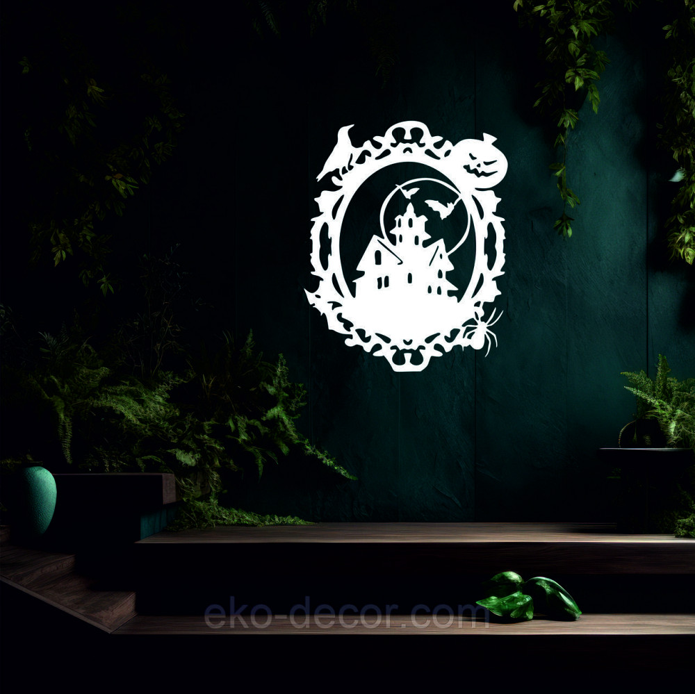 Декоративне настінне Панно «Замок», Декор на стіну 50*40 см, Білий Київ - фото 8