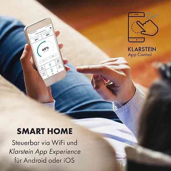 Розумний зволожувач VapoAir Opal Smart App Control Світлодіодний екран Дистанційне керування з WiFi (Німеччина, Рівне