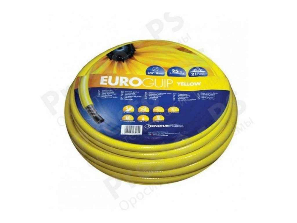 Шланг для поливу 3/4 (20м) Euro GUIP YELLOW (бухта) TM TECNOTUBI Київ - фото 1