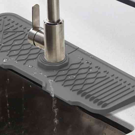 Силіконовий килимок під кран для зливу води в раковину 36*14 см Вінниця