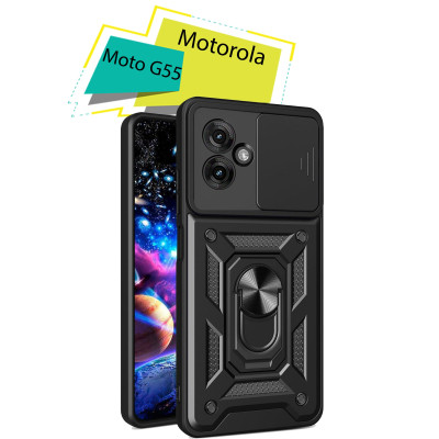 Чохол до мобільного телефона BeCover Military Motorola Moto G55 Black (713056) Вінниця - фото 1