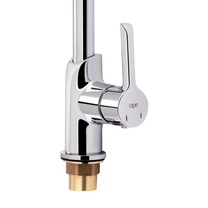 Змішувач для кухні з латуні Qtap Grand QTGRACRM007F Chrome Харків - фото 4