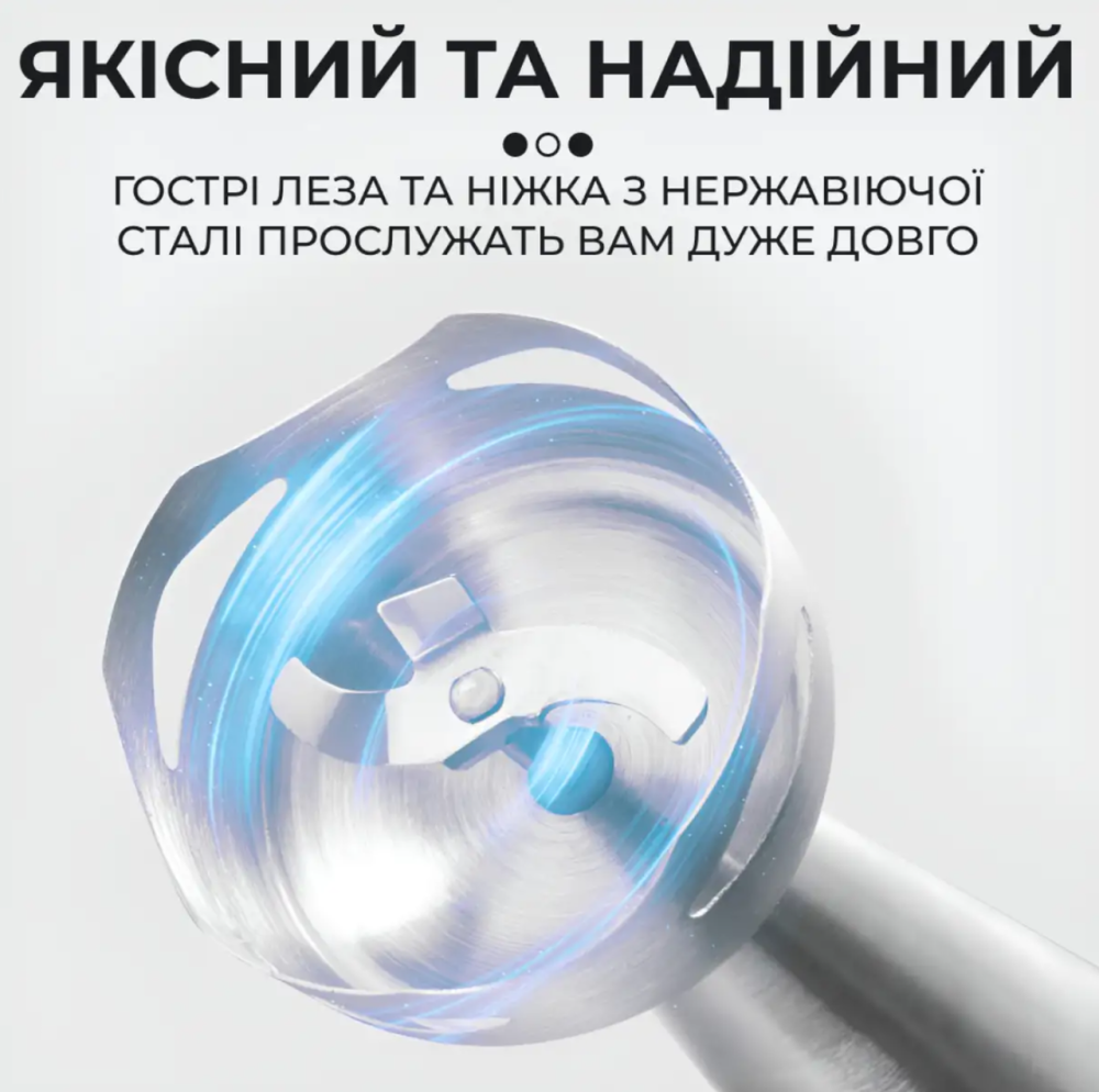 Кухонний блендер занурювальний Sokany SK-1726 чорний з нержавіючої сталі універсальний для супів пюре і смузі Львів - фото 4