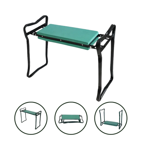 Садова лавка 2в1 табурет і підставка для колін | Складаний садовий табурет | Лавка для колін 60×49×27см Кам'янець-Подільський