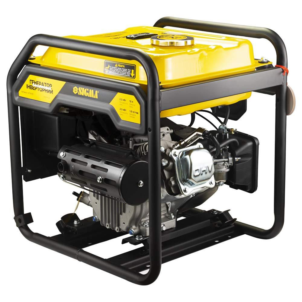 Генератор інверторний бензиновий 220В 2.2/2.5кВт 12л 4-х тактний ручний запуск SIGMA (5710721) Рівне - фото 7