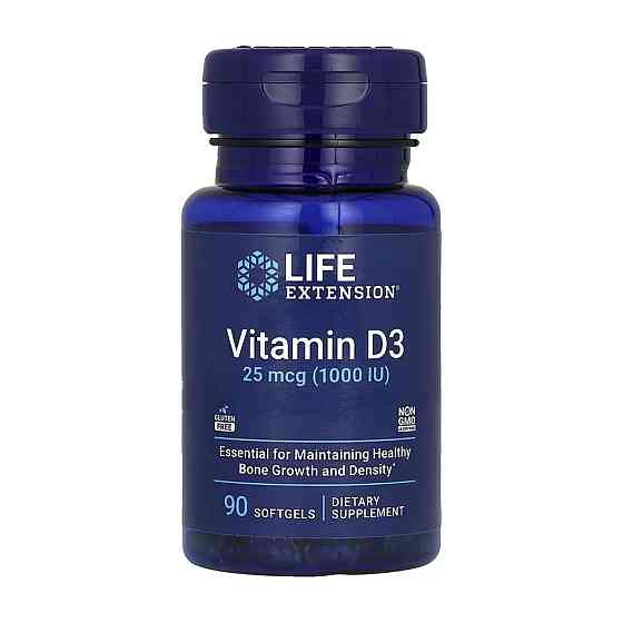 Вітамін Д3 Life Extension Vitamin D3 1000 IU 90 softgels Київ