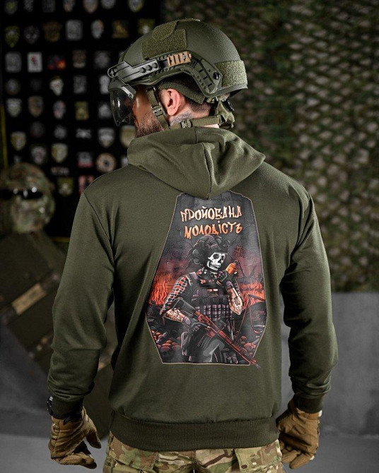 Тактическая худи MAKLIN  молодость олива ДЛ7045 Одесса - изображение 2